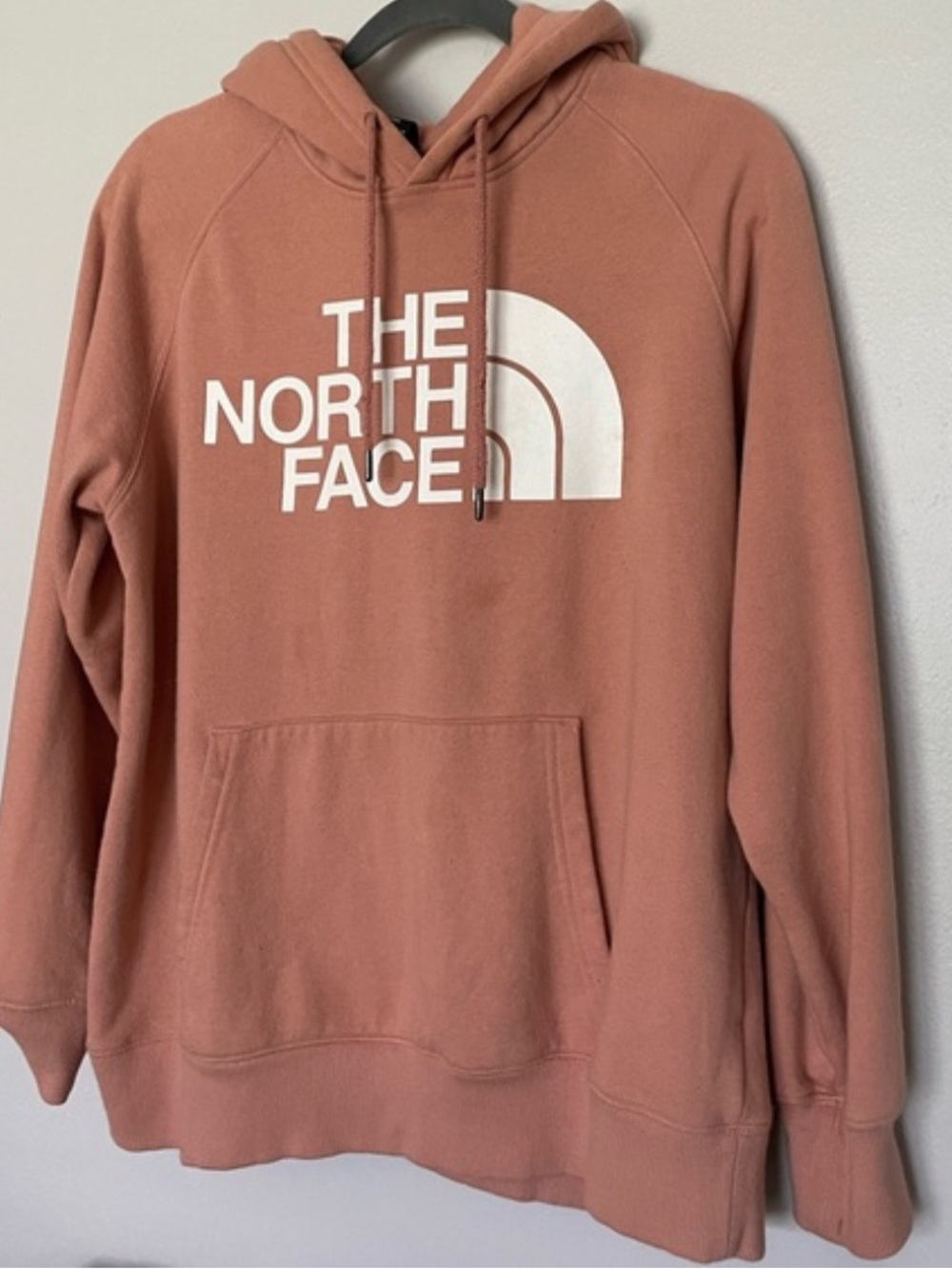 The North Face Dusty Rose Pullover Hoodie with White Logo